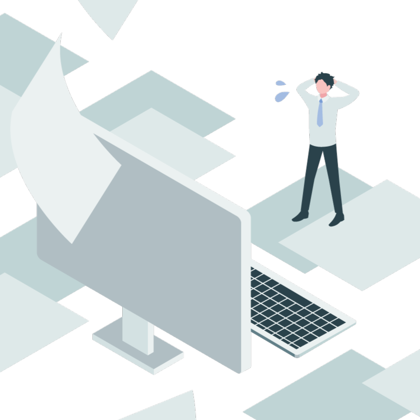 忙しい人のイラスト