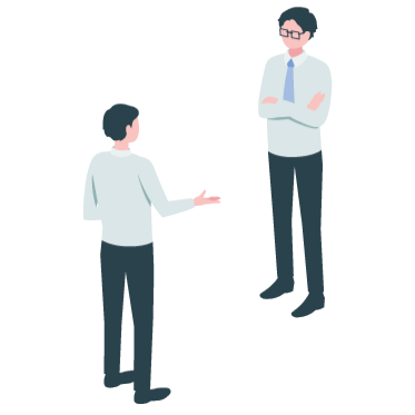 教えている人のイラスト